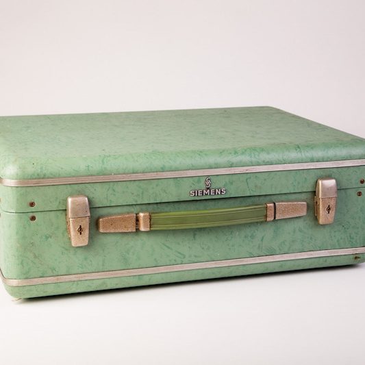 Vintage koffer groen